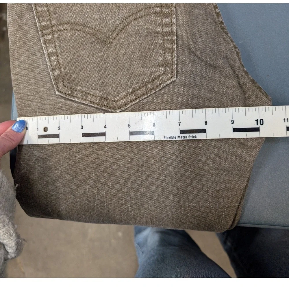 Levi's 511 Slim Fit Jeans Mens 30x30 Brown Gray Stretch Denim Pants‎